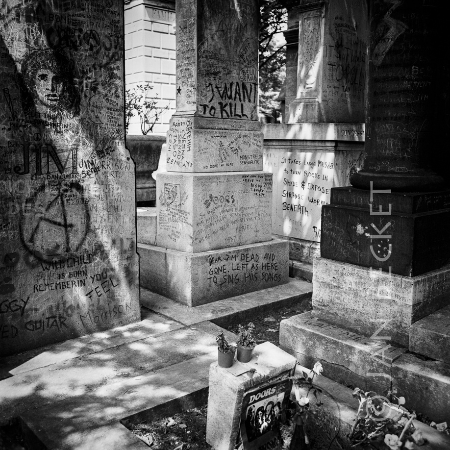 Jim Morrison's Grave, Père Lachaise, 1979